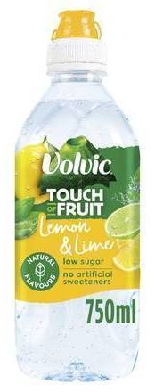 Volvic Touch of Fruit Low Sugar Lemon & Lime Natural Flavoured Water 750ml