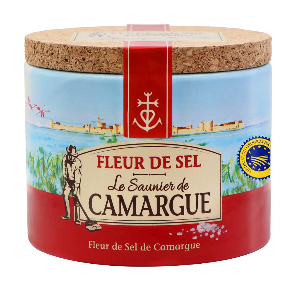 Le Saunier de Camargue - Fleur de sel boite ronde (125g)