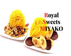 モンブラン＆ベルギーワッフル＆グリークヨーグルト Royal Sweets Restaurant MIYAKO 池上店