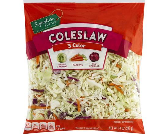 Order Signature Farms · Coleslaw Salad (14 oz) food online from Safeway store, Butte on bringmethat.com