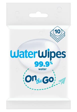 WaterWipes 17.8 cm x 18 cm, On the Go Wipes (10 pack)