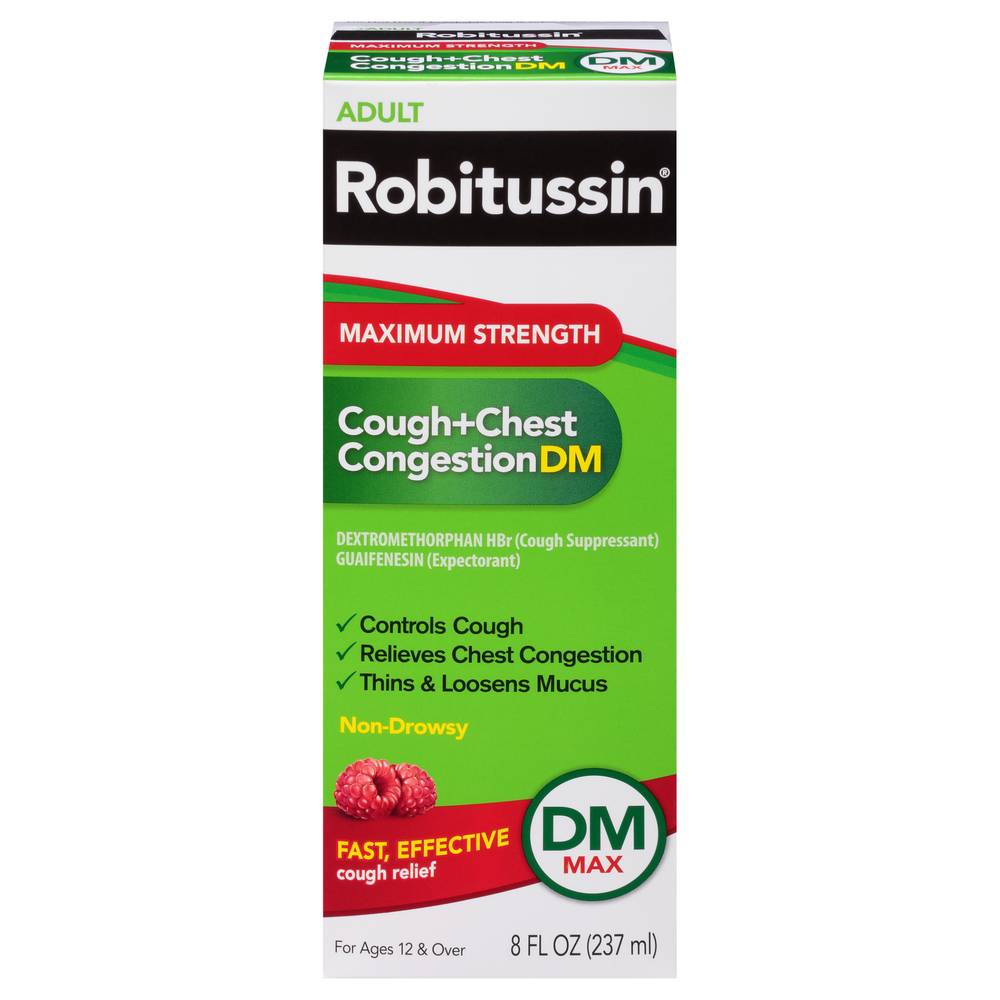 Robitussin Adult Maximum Strength Cough + Chest Congestion Dm Syrup