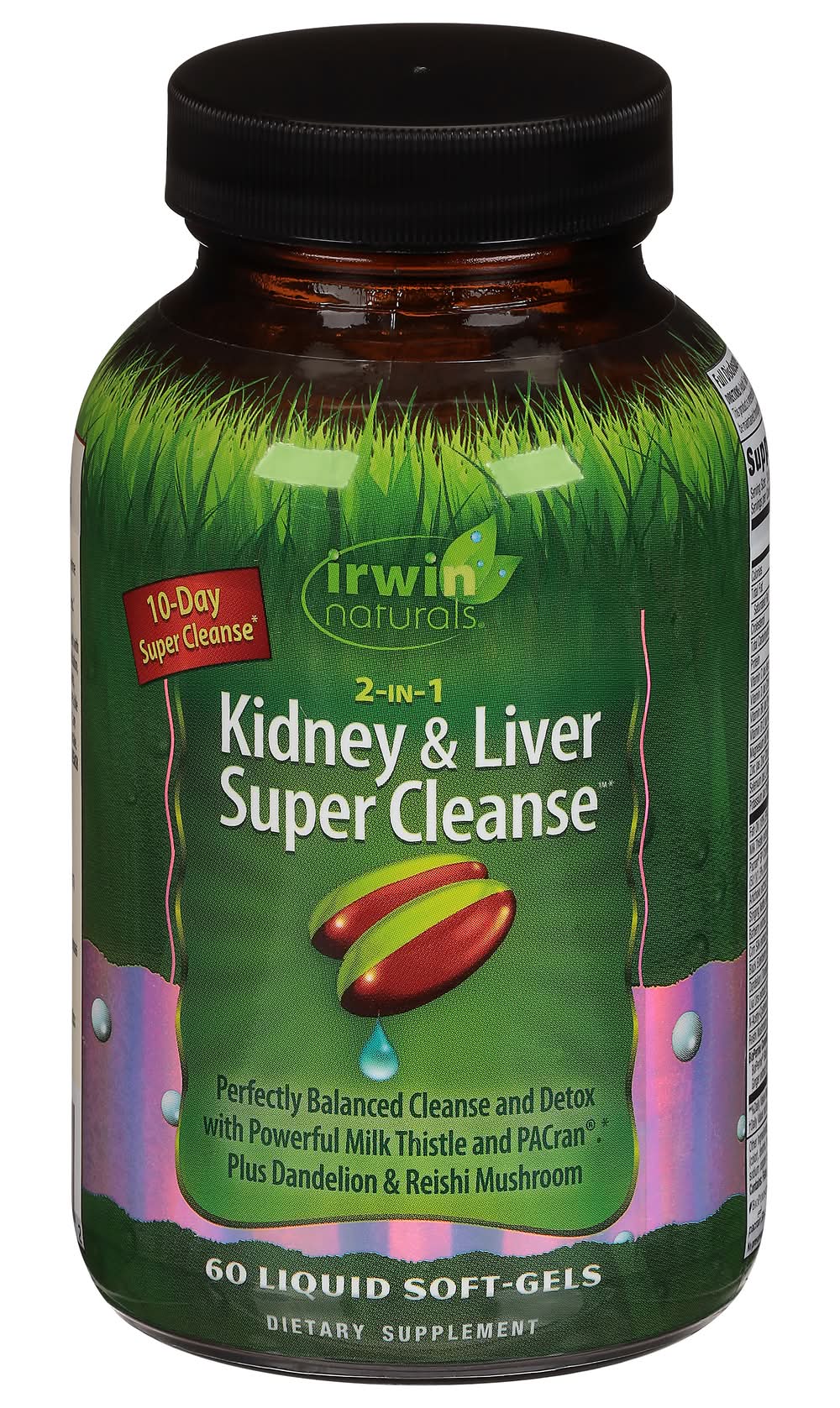 Irwin Naturals 2-In-1 Kidney & Liver Super Cleanse Softgels (11.2 oz, 60 ct)