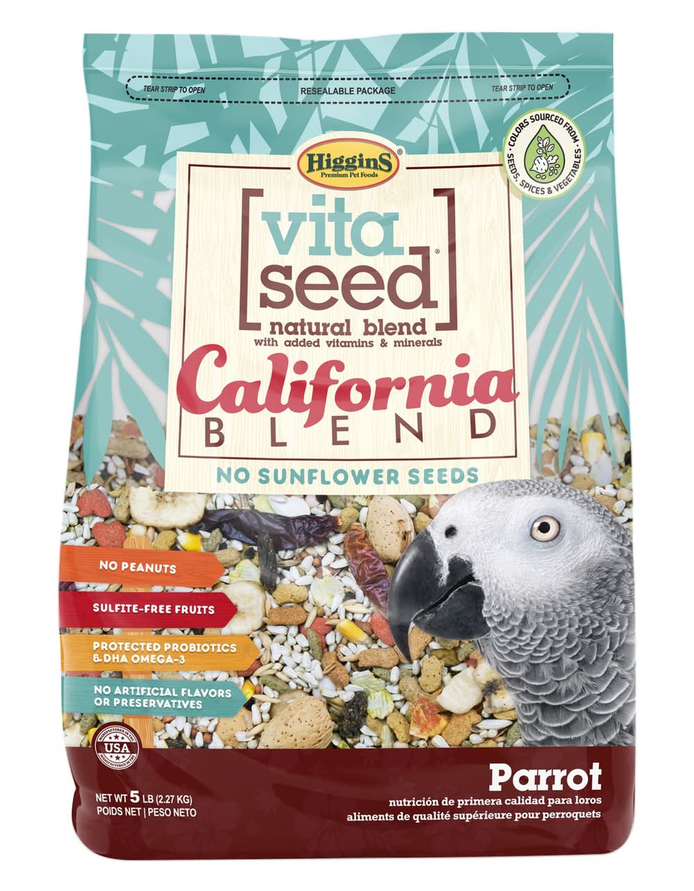 Higgins Vita Seed California Blend Bird Food (Color: Assorted, Size: 5 Lb)