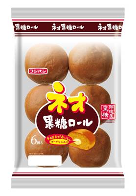 フジパン　ネオ黒糖ロール　６個入