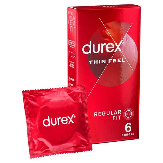 Durex Thin Feel Condoms x6