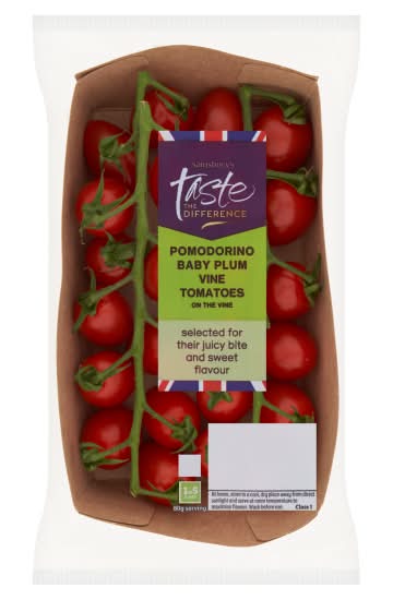 Sainsbury's Taste the Difference Pomodorino Baby Plum Vine Tomatoes