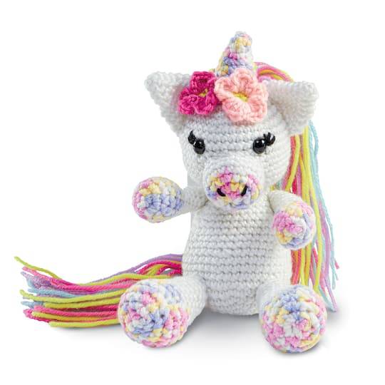 Intermediate Unicorn Amigurumi Crochet Kit By Loops & Threads