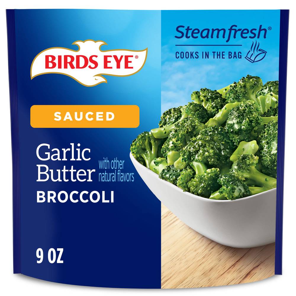 Birds Eye Steamfresh Garlic Butter Broccoli Frozen Vegetables (9 oz)