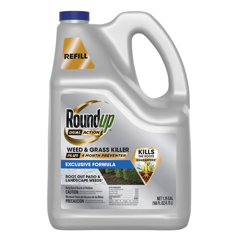 Roundup Dual Action Plus 4 Month Preventer Refill 1.25-Gallon Refill Weed and Grass Killer | 5377704