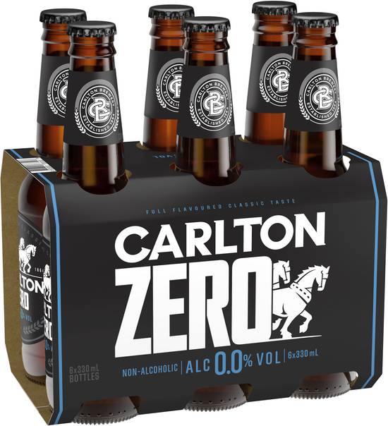 Carlton Zero Bottle 330mL X 6 pack