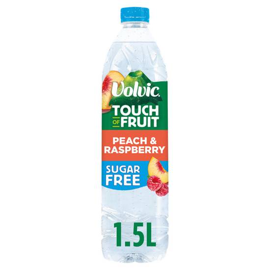 Volvic Touch of Fruit Sugar Free Peach & Raspberry Natural Flavoured Water 1.5l