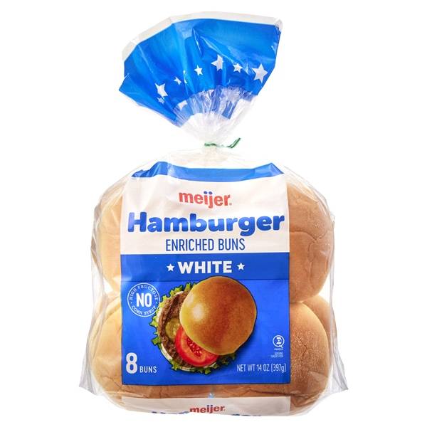 Meijer Hamburger White Enriched Buns (8 ct)