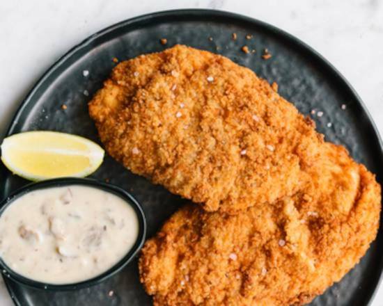 Double Hand Crumbed Chicken Schnitzel