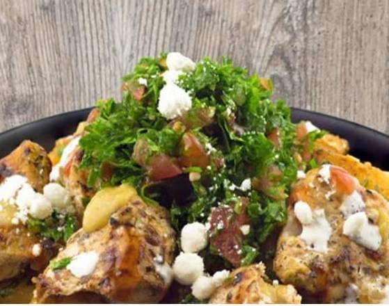 Chicken Souvlaki Salad Bowl