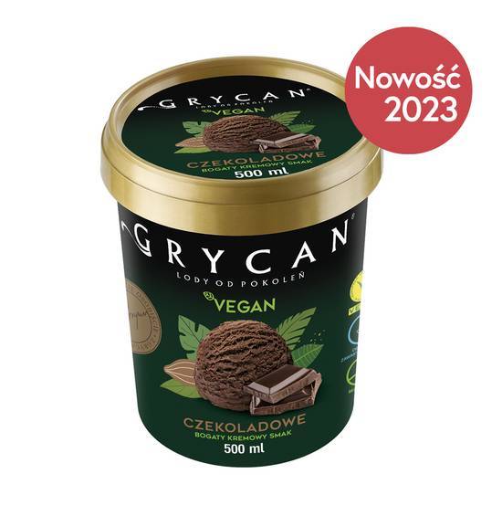 Lody Grycan Vegan Czekoladowe (500 ml)