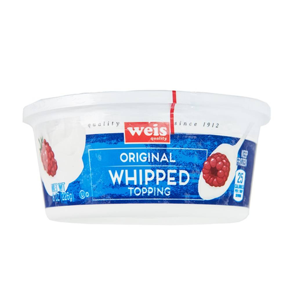 Weis Original Whipped Topping Cream (8 oz)