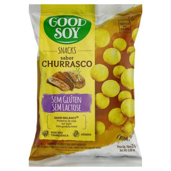 Good soy snack de soja sabor churrasco 25g)