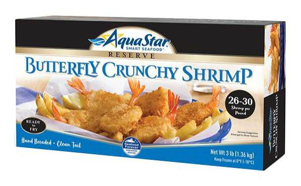 Aqua Star Butterfly Crunchy Breaded Shrimp (3 lbs)