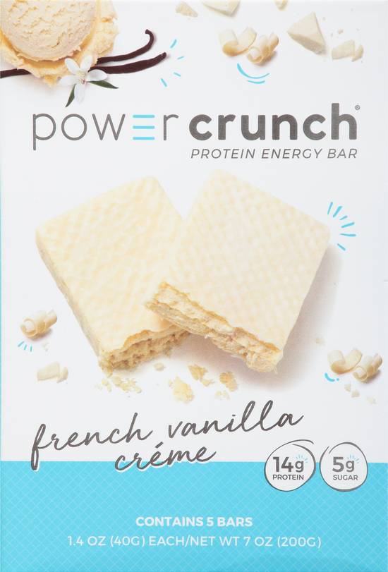 Power Crunch French Vanilla Creme Protein Energy Bar (5 ct)