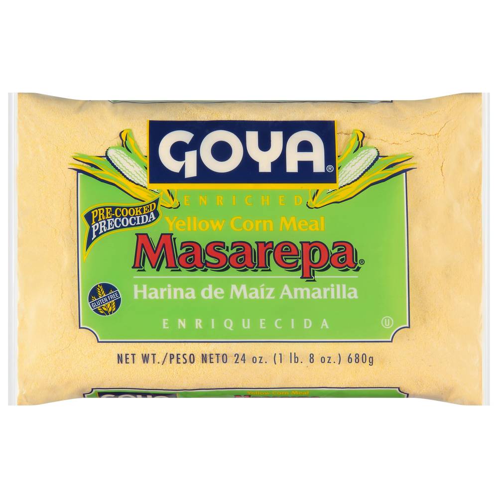 Goya Masarepa Yellow Corn Meal Harina De Maiz Amarilla (1.5 lbs)