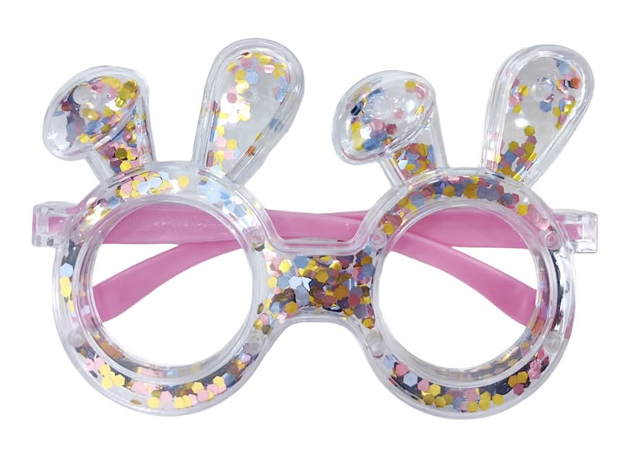 Seasonal Collection Glitter Bunny Glasses, 1-ct.