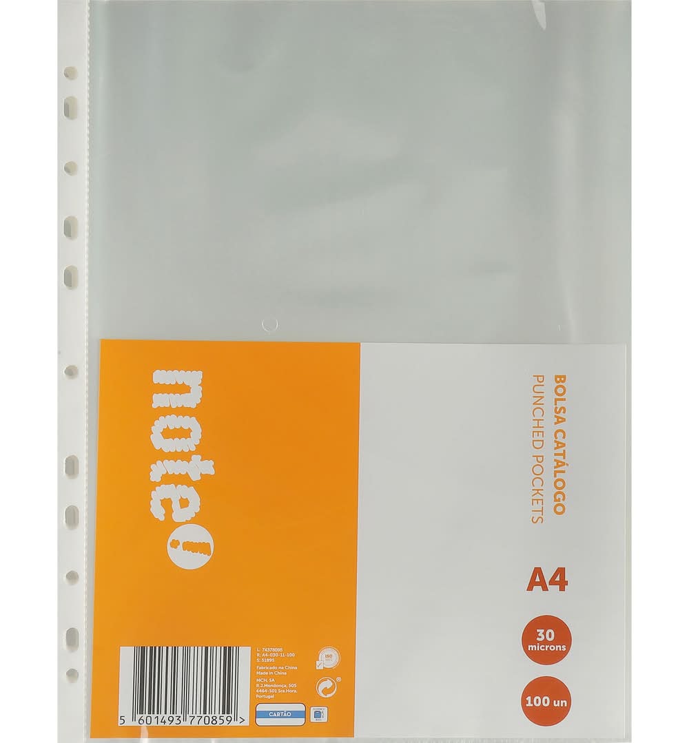 Bolsa Catálogo Cristal 30 Microns 100 Unidades Note!