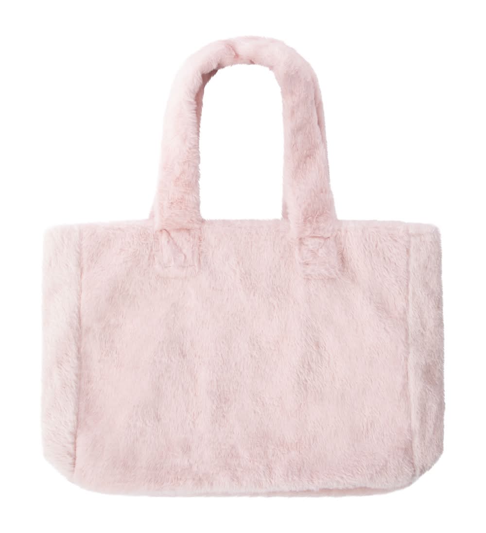 Fur Tote Bag Pink