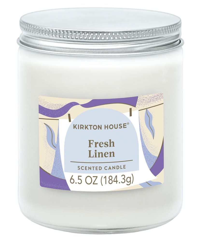 KIRKTON HOUSE Scented Candle, Fresh Linen (6.5 oz)