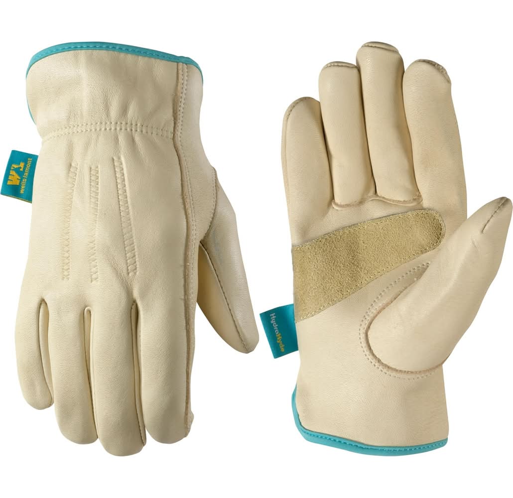 Wells Lamont Small White Leather Gardening Gloves 1 -Pairs