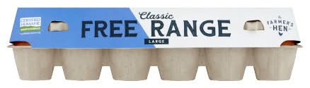 The Farmer's Hen Free Range Grade a Large Eggs (24 oz, 12 ct)