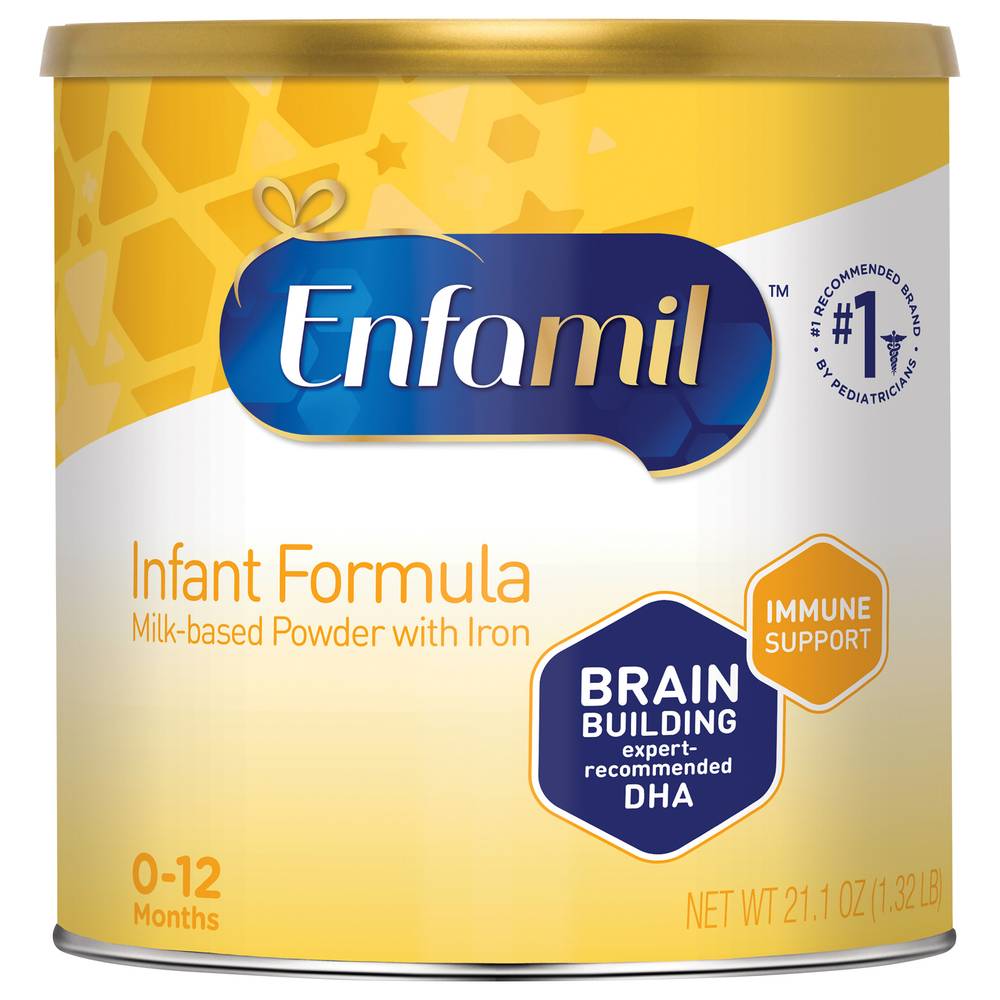 Enfamil Milk Based With Iron Infant Formula Powder Baby Food 0-12months (21.1 oz)