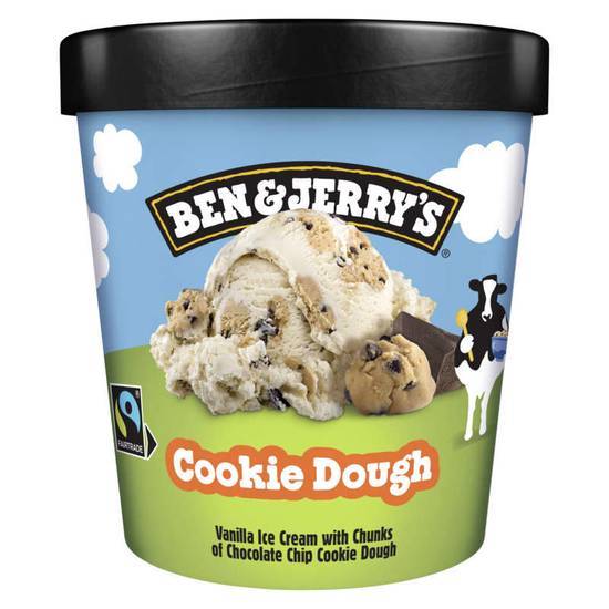 Ben & Jerry's Crème glacée - Cookie dough - Vanille pépites de chocolat - Pot 406g