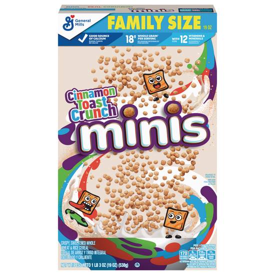 Cinnamon Toast Crunch Mini Breakfast Cereal Family Size (cinnamon)