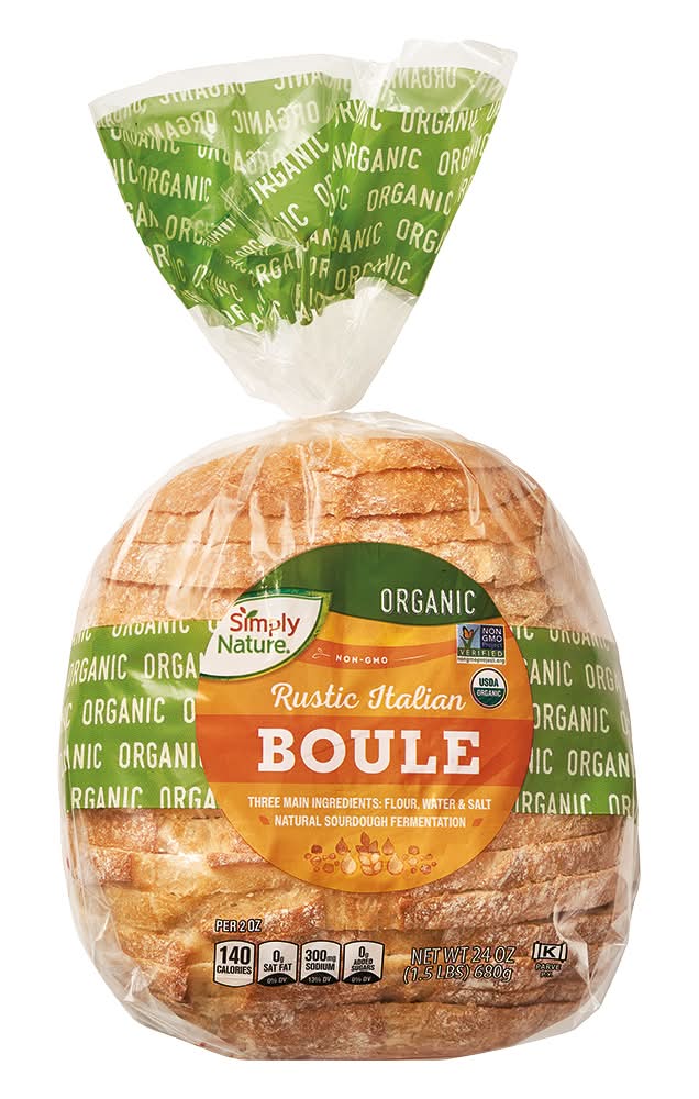 Simply Nature Organic Boule, Rustic Italian (24 oz)