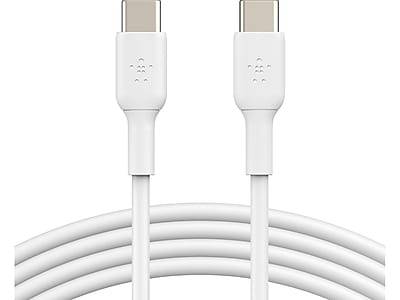 Belkin BoostCharge USB-C to USB-C Charging Cable, 3.3 ft., White, 2/Pack (CAB003bt1MWH2PK)