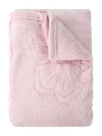 Embossed Blanket 50inx60in Pink