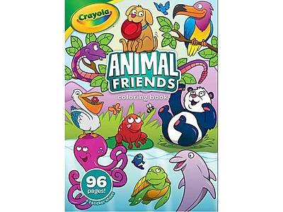 Crayola Deep Sea Friends Coloring Pages and Stickers, Coloring Book, Gift For Kids (96 pages)
