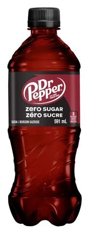 Dr Pepper Zero Sugar Soft Drink (591 ml)