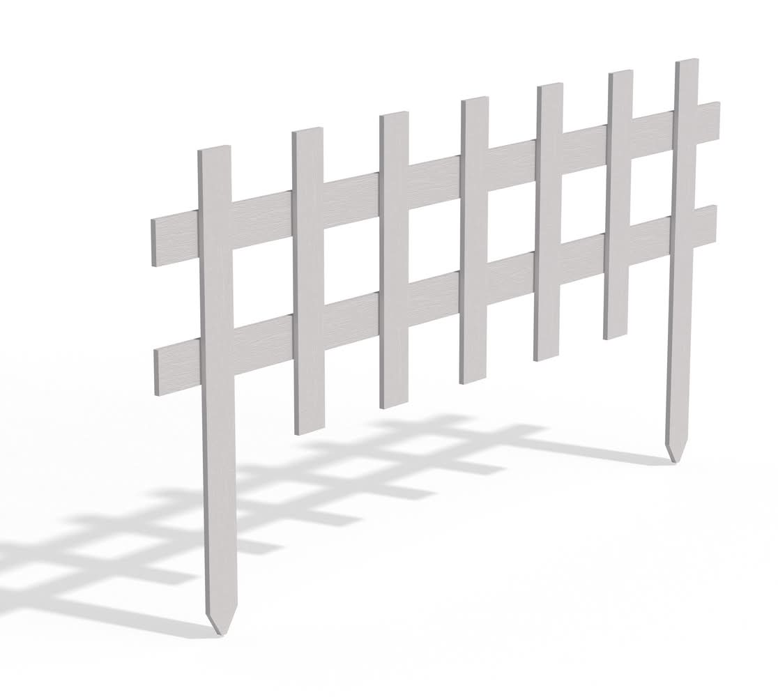 Greenes 0.75-in x 36-in x 18-in White Wood Spruce pine fir Border fencing
