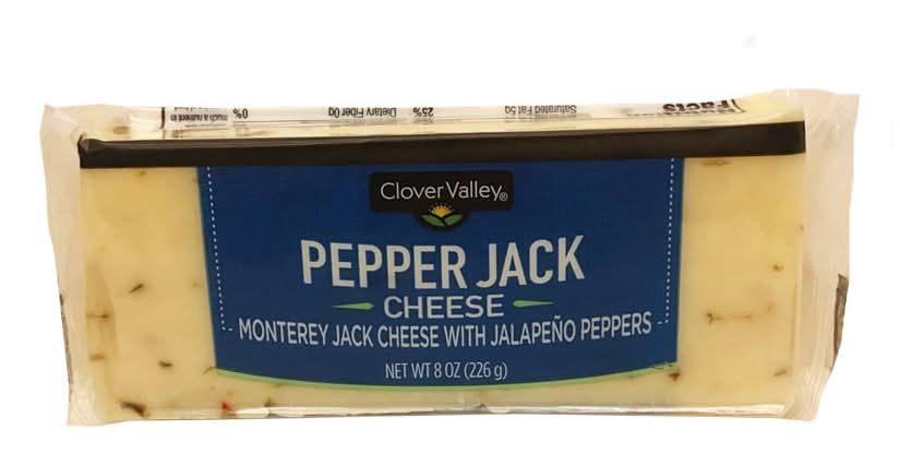 Clover Valley Pepperjack Cheese With Jalapeno Peppers (8 oz)