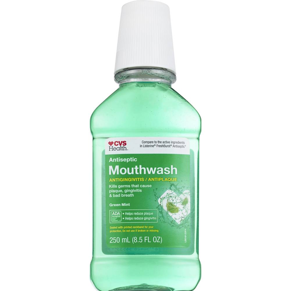 CVS Health Antiseptic Mouthwash, Green Mint (8.5 fl oz)