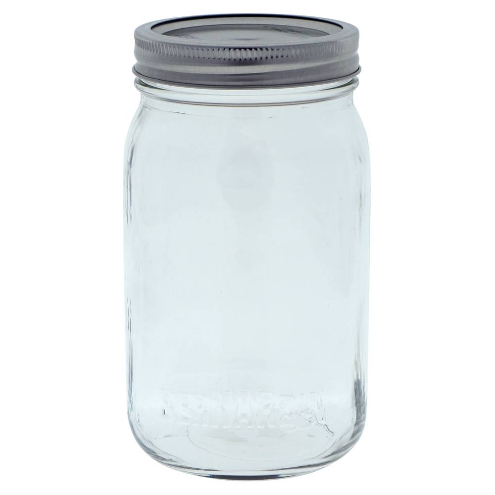 Wide Mouth Glass Canning Jar