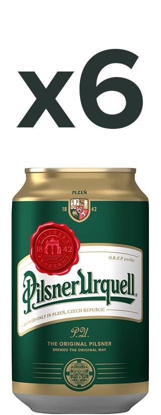 Pilsner Urquell 4.4% 6x330ml Can