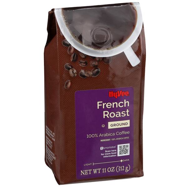 Hy-Vee French Dark Roast 100% Arabica Ground Coffee (11 oz)