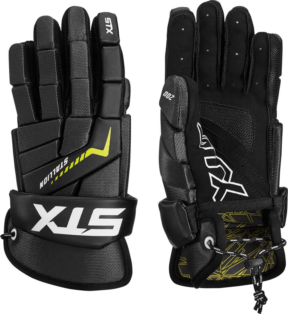 STX Stallion 200 Lacrosse Gloves - Boys' (Black, L)