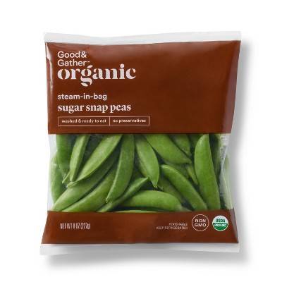 Good & Gather Organic Steam-In-Bag Sugar Snap Peas (8 oz)