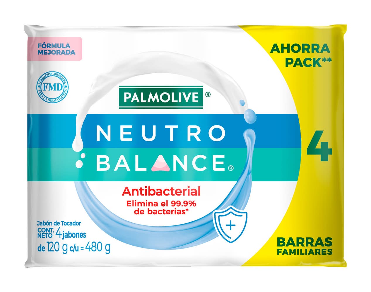 Palmolive · Jabón neutro balance antibacterial (4 un)