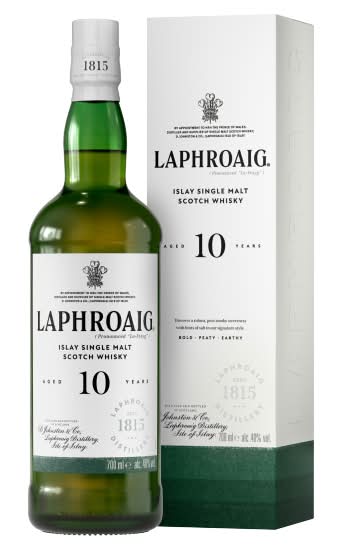 Laphroaig 10 Year Old Islay Single Malt Whisky 70cl