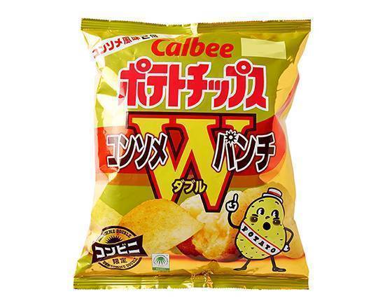 【菓子】◎ポテトチップス≪コンソメWパンチ≫(71g)